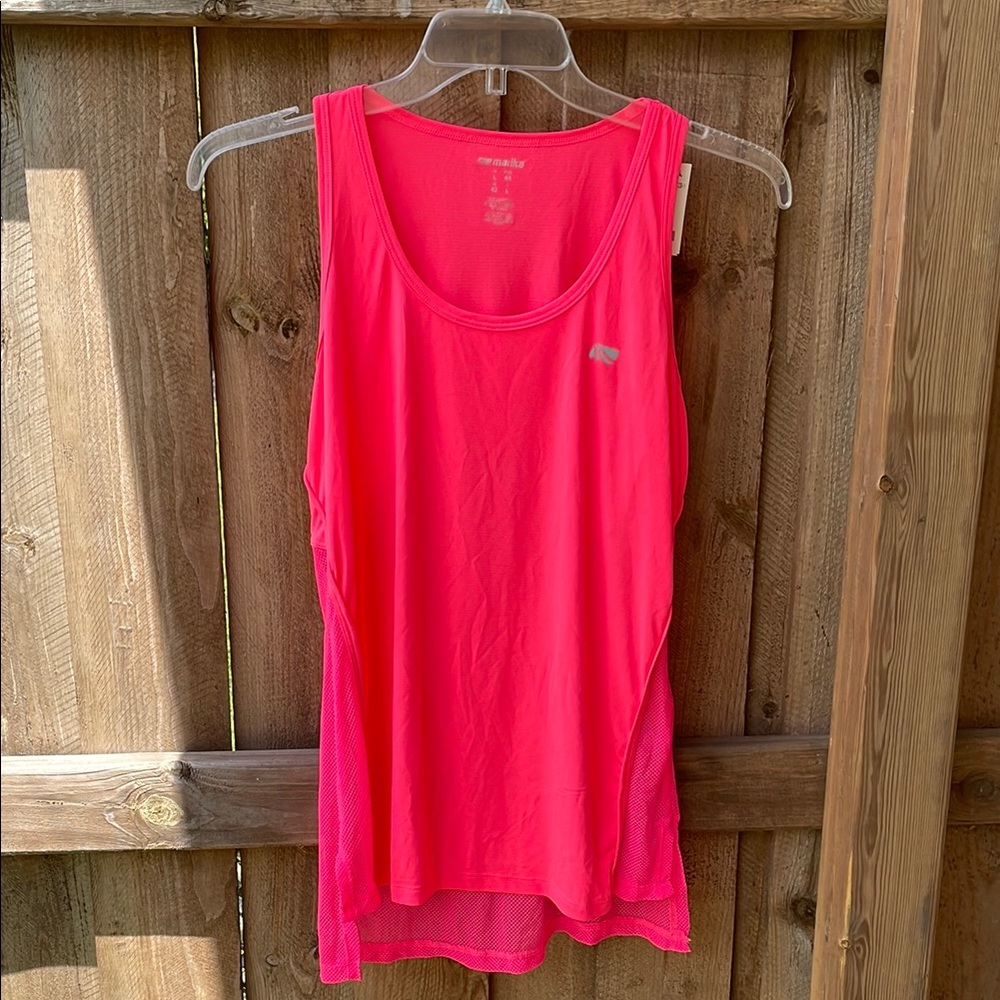 Marika Pink and Silver Sleeveless Tank Top